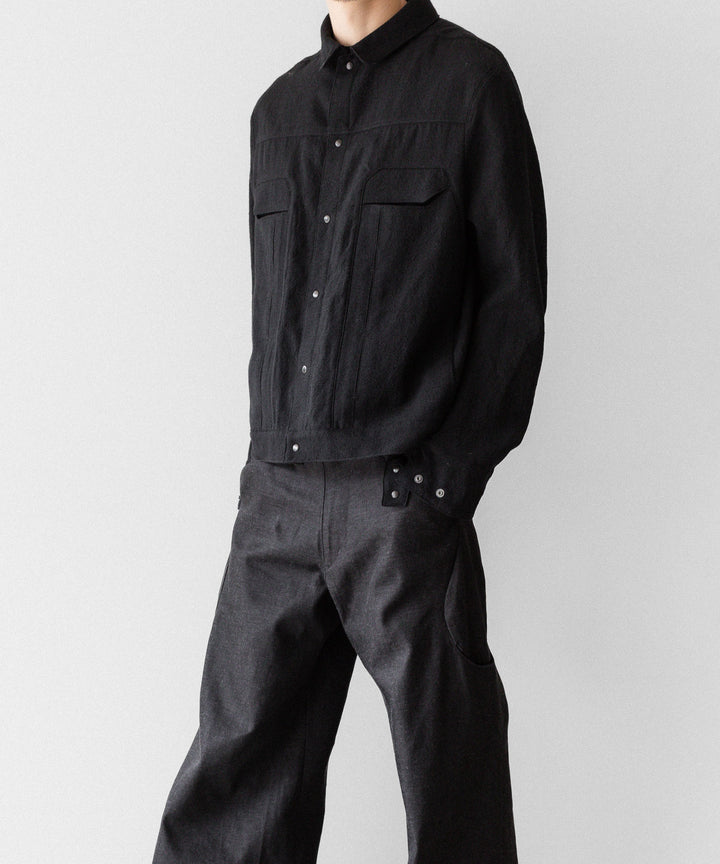OPPOSE DUALITY オポーズデュアリティの6 POCKET SUB ONG DENIM TROUSERSのBLACK GRAY公式通販サイトsession福岡セレクトショップ