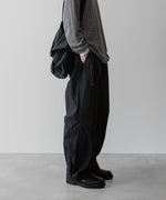 画像をギャラリービューアに読み込む, 【ANTHEM A】COTTON TWILL NO-BRAINER PANTS - BLACK
