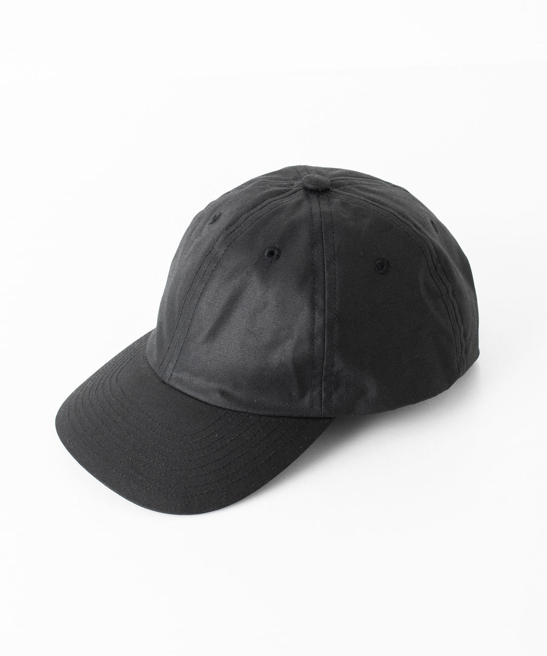 INTÉRIM インテリム 23AW UK OILED CLOTH 6P CAP - BLACK sessionセッション福岡セレクトショップ 公式通販サイト