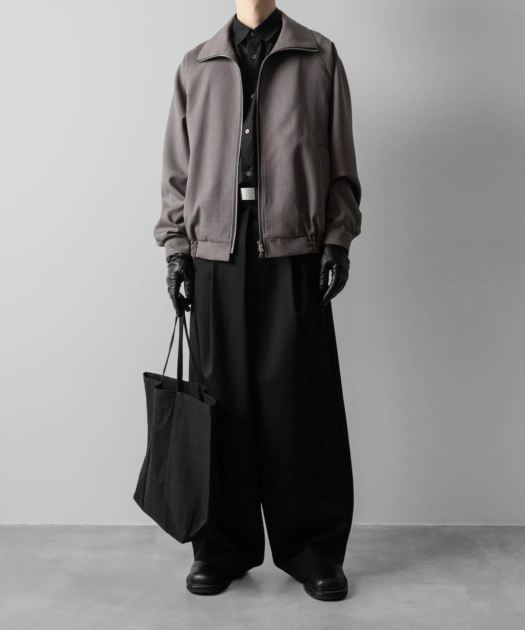 ssstein(シュタイン)のDOUBLE WEAVE HOUNDSTOOTH ZIP UP SHORT JACKET - HOUNDSTOOTHの公式通販サイトsession福岡セレクトショップ