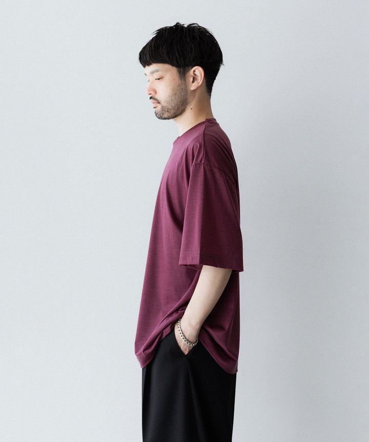KANEMASA PHIL. カネマサフィル 36G WOOL S/S TEEのWINE RED 公式通販サイトsession福岡セレクトショップ 