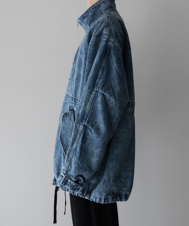 stein(シュタイン)の24SSコレクションCHEMICAL BLEACHED DENIM MODS COATのINDIGO