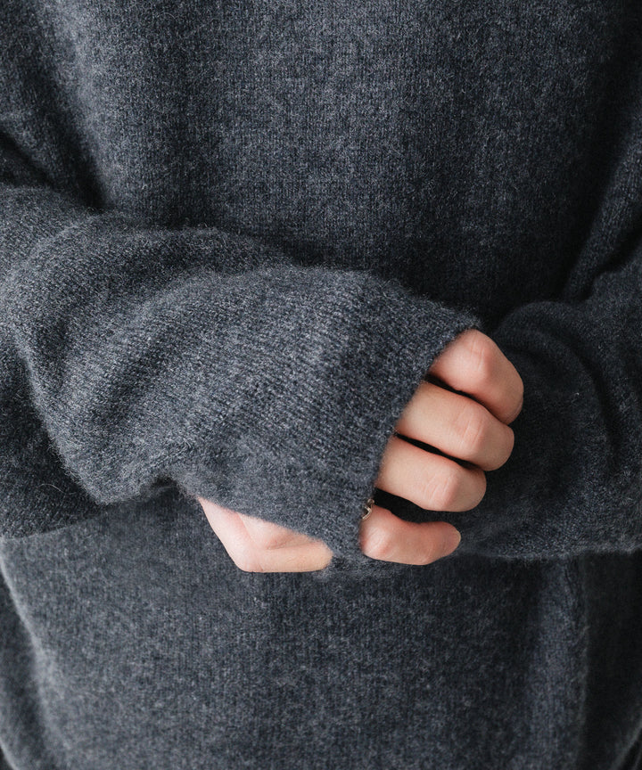 nakedgauge ネイキッドゲージのCOMFORT TOUCH DOUBLE COLLAR PULLOVERのCHARCOAL GRAY 公式通販サイトsession福岡セレクトショップ
