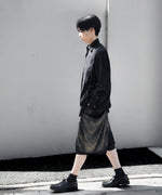 画像をギャラリービューアに読み込む, SUBLATIONS-サブレーションズのSHEER TUCK DRESS SHIRTのBLACK公式通販サイトsession福岡セレクトショップ
