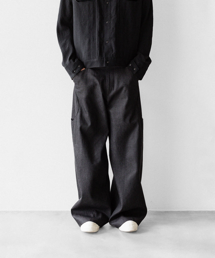 OPPOSE DUALITY オポーズデュアリティの6 POCKET SUB ONG DENIM TROUSERSのBLACK GRAY公式通販サイトsession福岡セレクトショップ