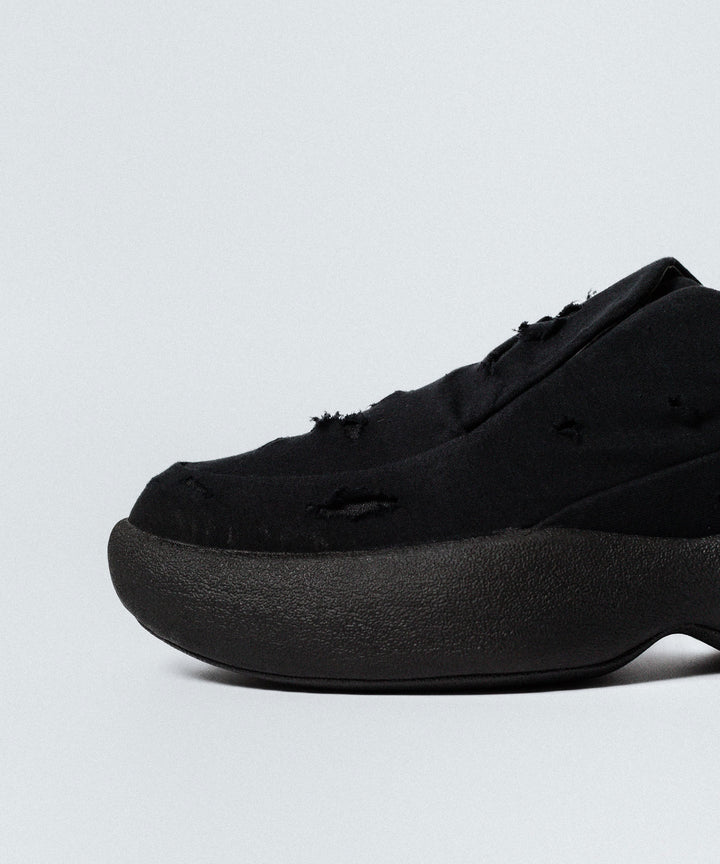 VEIN ヴェインのCOTTON JERSEY x RIPSTOP OVAL SOLE TRAINER - BLACKの公式通販サイトsession福岡セレクトショップ