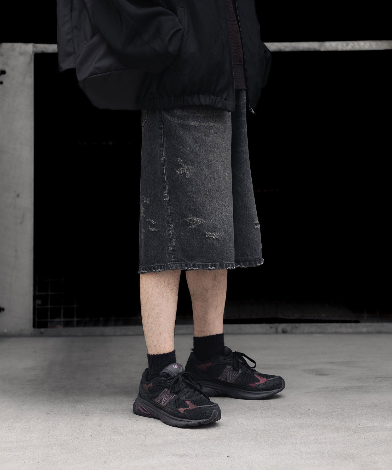 ssstein / シュタイン】BAGGY DENIM SHORTS - BLACK | 公式通販サイト