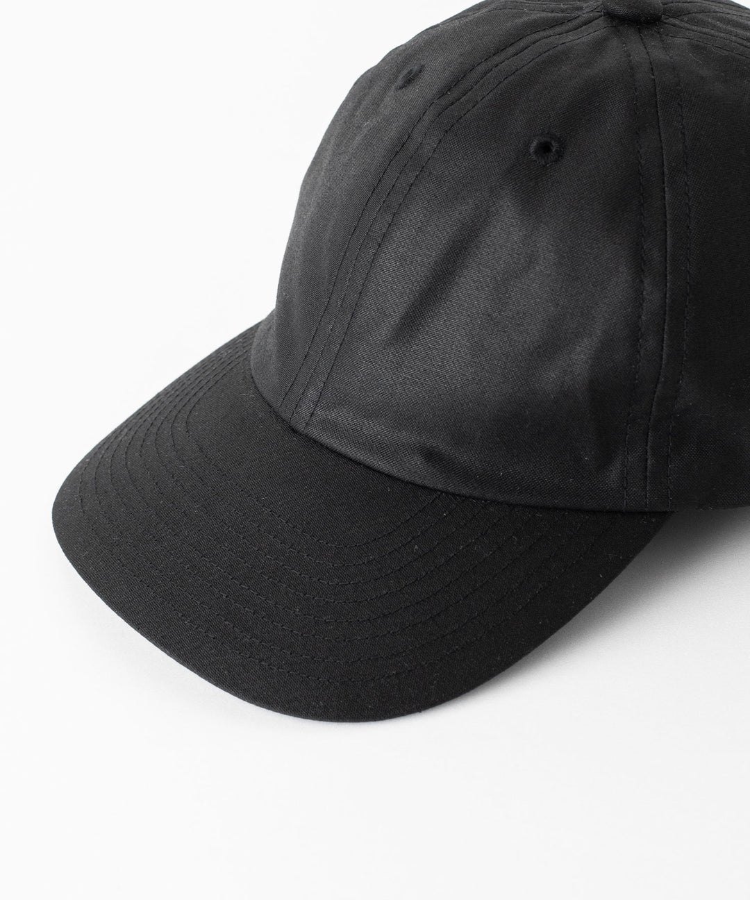 INTÉRIM インテリム 23AW UK OILED CLOTH 6P CAP - BLACK sessionセッション福岡セレクトショップ 公式通販サイト