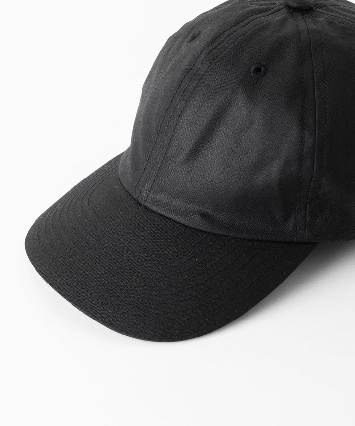 INTÉRIM インテリム 23AW UK OILED CLOTH 6P CAP - BLACK sessionセッション福岡セレクトショップ 公式通販サイト