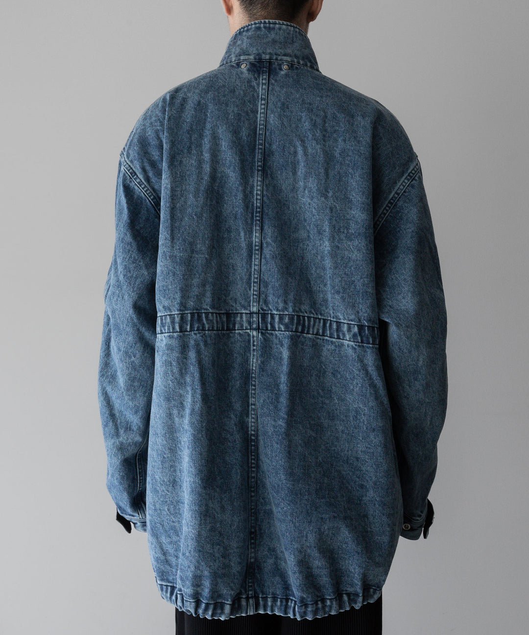 stein(シュタイン)の24SSコレクションCHEMICAL BLEACHED DENIM MODS COATのINDIGO