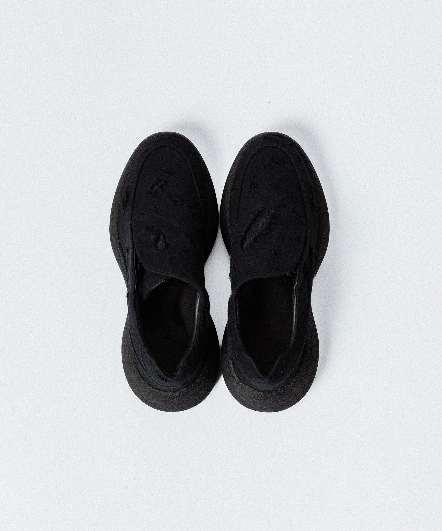 VEIN ヴェインのCOTTON JERSEY x RIPSTOP OVAL SOLE TRAINER - BLACKの公式通販サイトsession福岡セレクトショップ