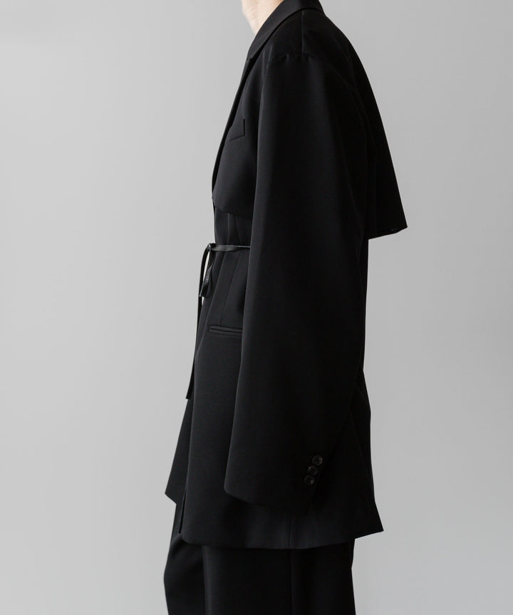 ssstein(シュタイン)の24AWコレクション OVERSIZED LAPELED COMBINATION JACKET - BLACK 公式通販サイトsession福岡セレクトショップ