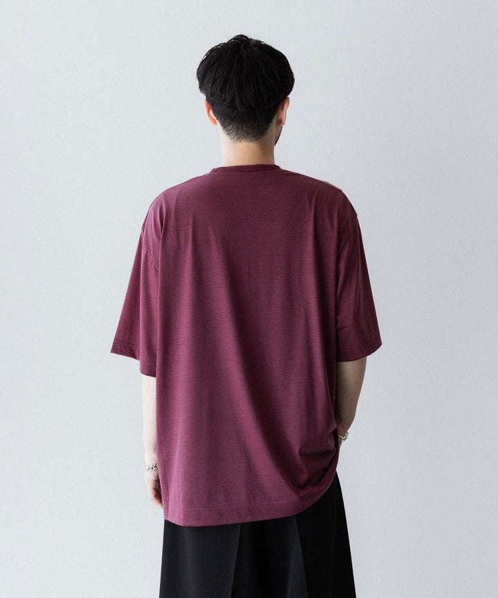 KANEMASA PHIL. カネマサフィル 36G WOOL S/S TEEのWINE RED 公式通販サイトsession福岡セレクトショップ 