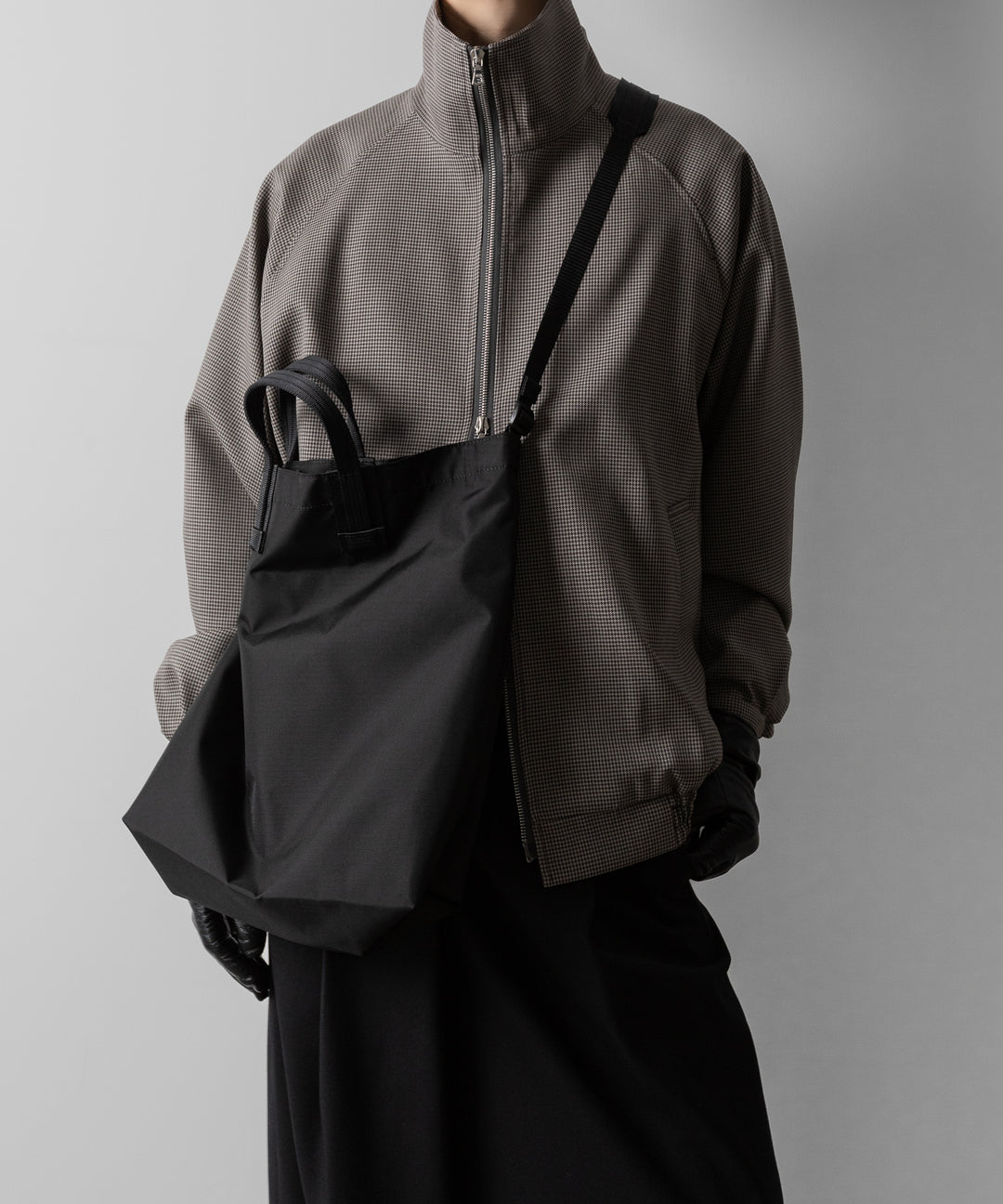 ssstein(シュタイン)のDOUBLE WEAVE HOUNDSTOOTH ZIP UP SHORT JACKET - HOUNDSTOOTHの公式通販サイトsession福岡セレクトショップ