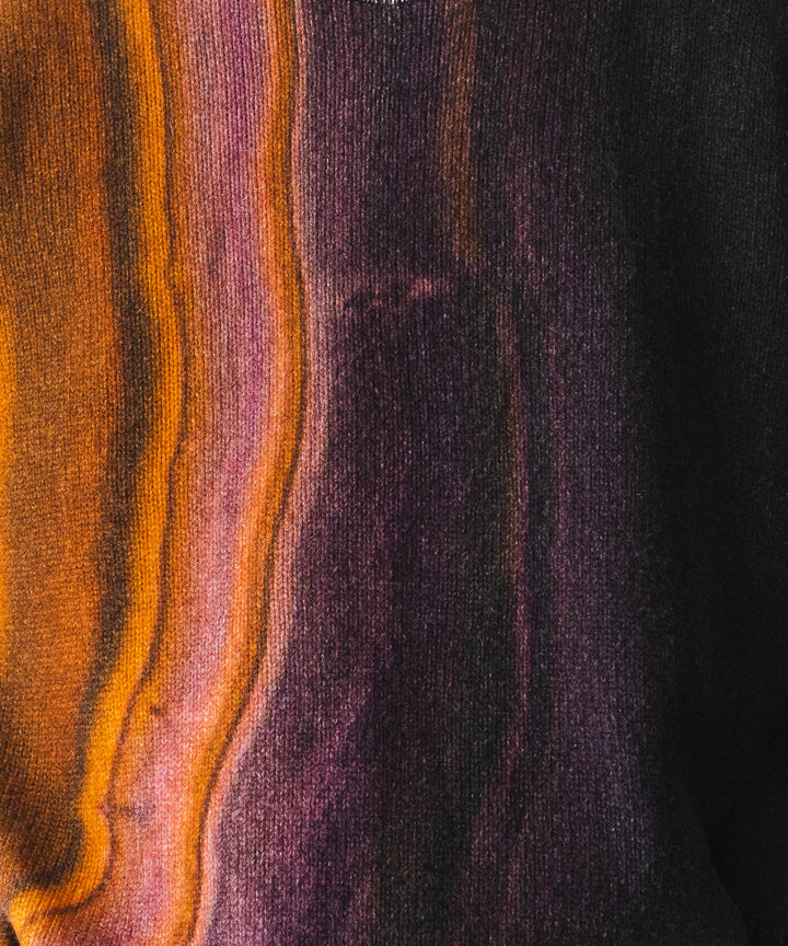 stein(シュタイン)の23AWコレクションEXTRA FINE LAMBS PRINTED KNIT LSのORANGE