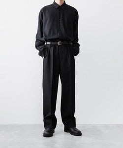 スーツ WIRROW Wool serge wide tapered slacks WIRROW Wool serge wide tapered slacks