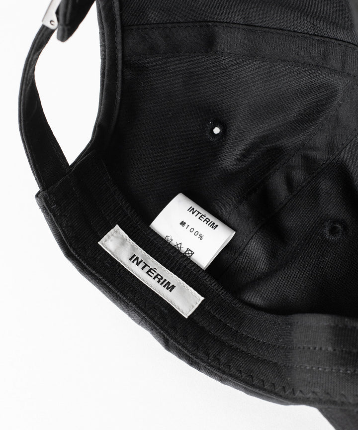 INTÉRIM インテリム 23AW UK OILED CLOTH 6P CAP - BLACK sessionセッション福岡セレクトショップ 公式通販サイト