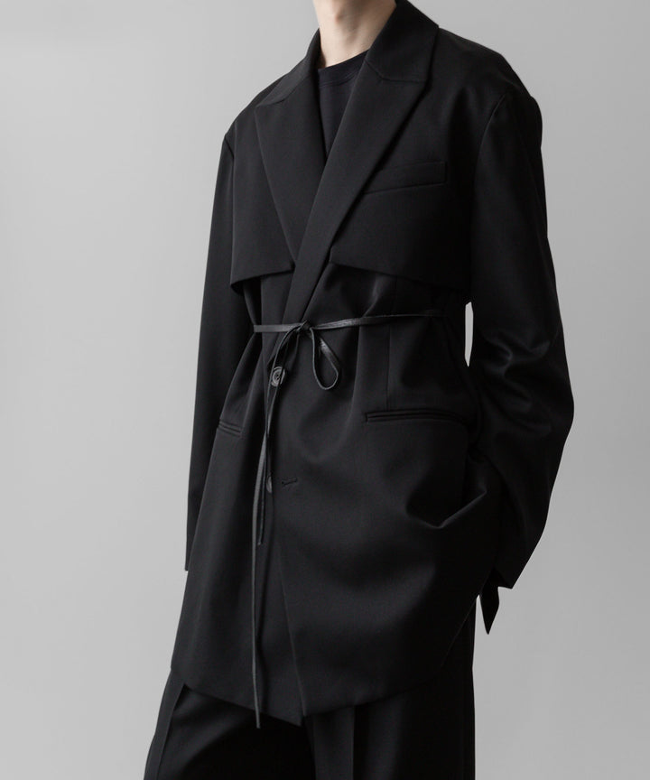 ssstein(シュタイン)の24AWコレクション OVERSIZED LAPELED COMBINATION JACKET - BLACK 公式通販サイトsession福岡セレクトショップ