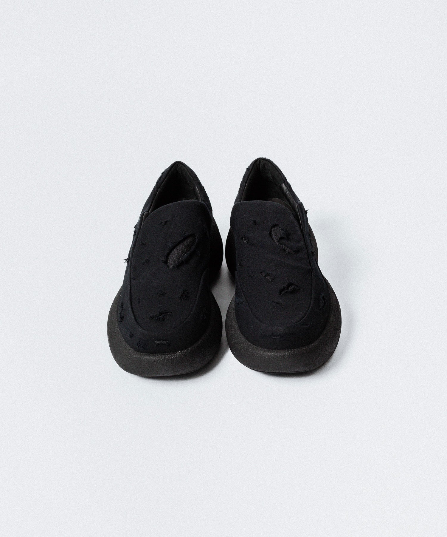 VEIN ヴェインのCOTTON JERSEY x RIPSTOP OVAL SOLE TRAINER - BLACKの公式通販サイトsession福岡セレクトショップ