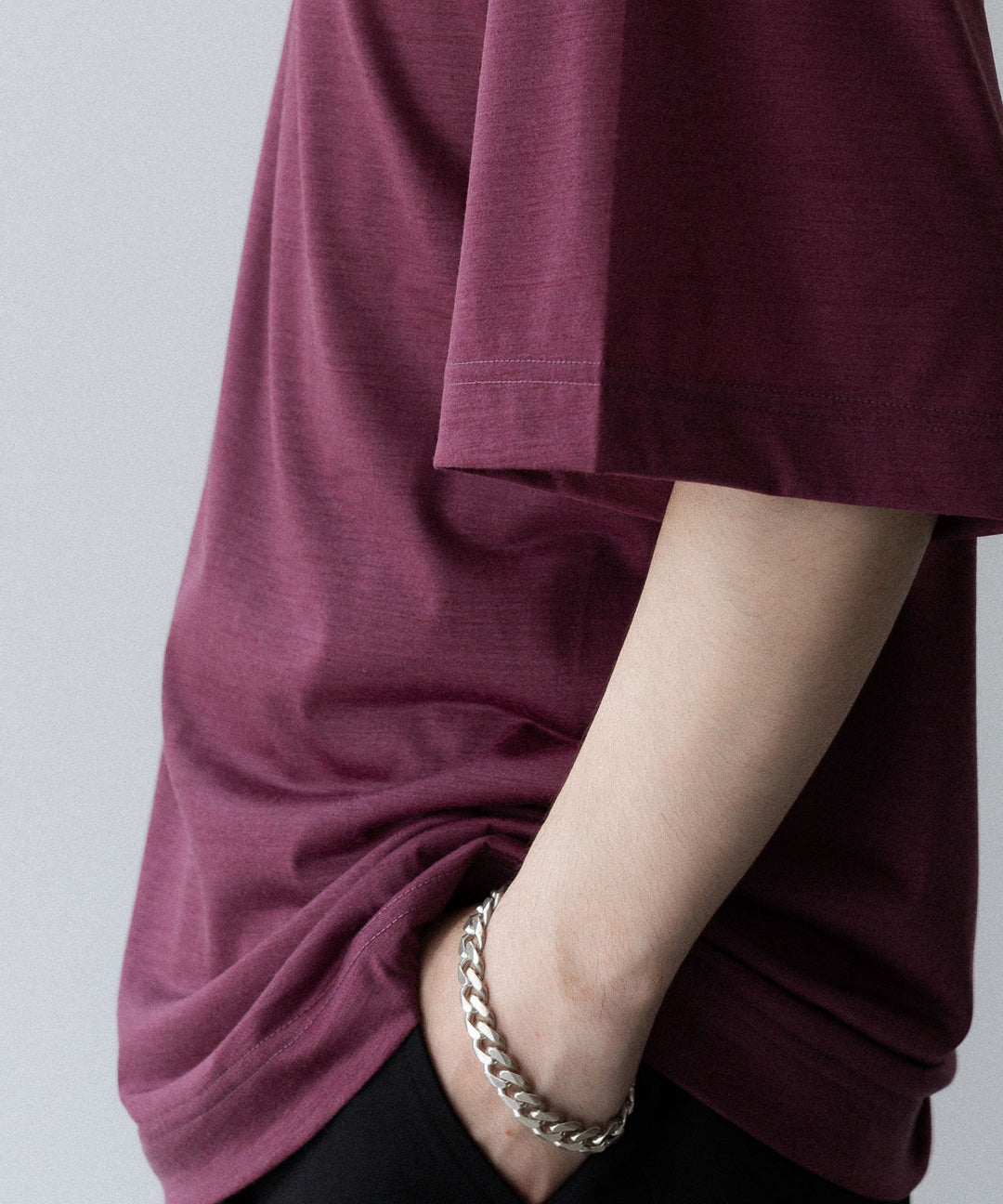 KANEMASA PHIL. カネマサフィル 36G WOOL S/S TEEのWINE RED 公式通販サイトsession福岡セレクトショップ 