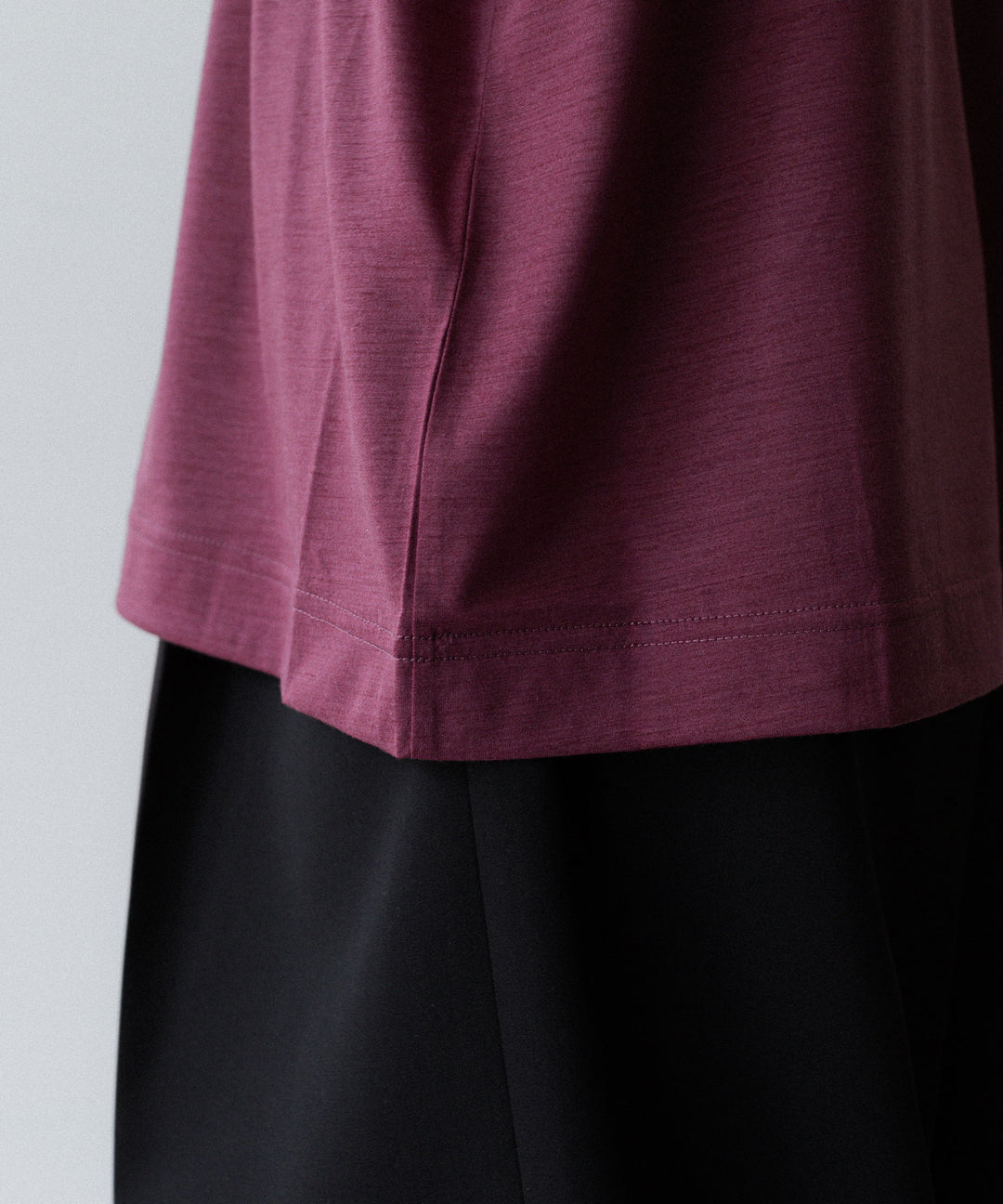 KANEMASA PHIL. カネマサフィル 36G WOOL S/S TEEのWINE RED 公式通販サイトsession福岡セレクトショップ 