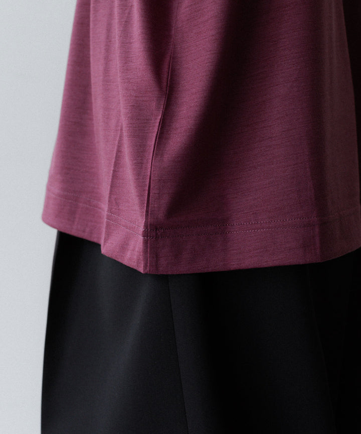 KANEMASA PHIL. カネマサフィル 36G WOOL S/S TEEのWINE RED 公式通販サイトsession福岡セレクトショップ 