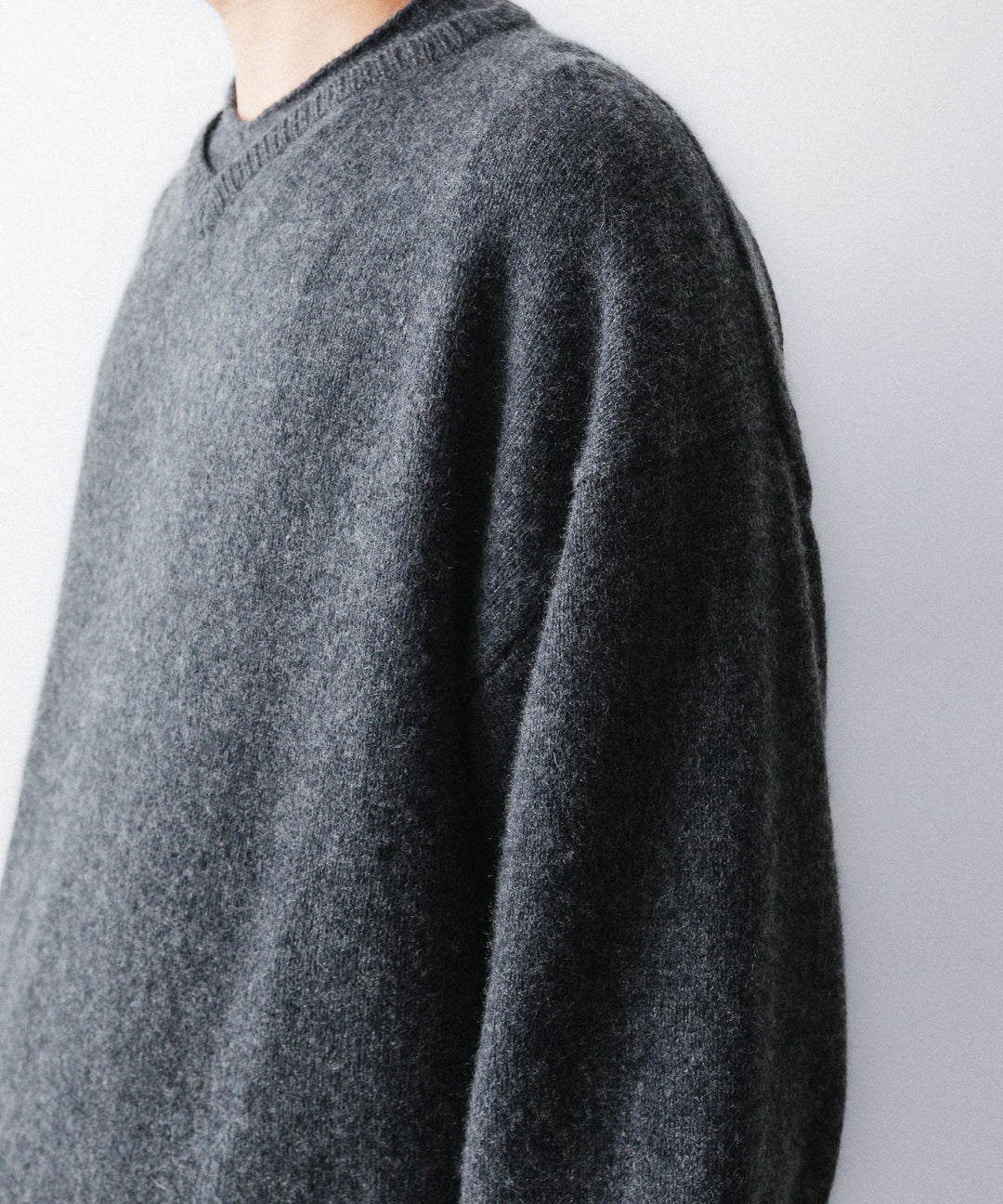 nakedgauge ネイキッドゲージのCOMFORT TOUCH DOUBLE COLLAR PULLOVERのCHARCOAL GRAY 公式通販サイトsession福岡セレクトショップ