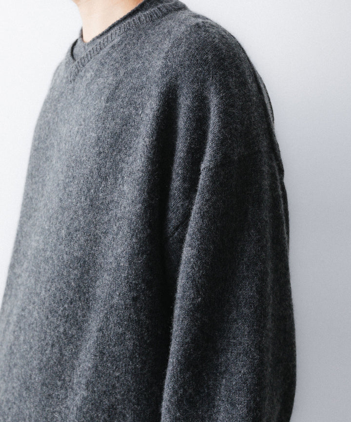 nakedgauge ネイキッドゲージのCOMFORT TOUCH DOUBLE COLLAR PULLOVERのCHARCOAL GRAY 公式通販サイトsession福岡セレクトショップ