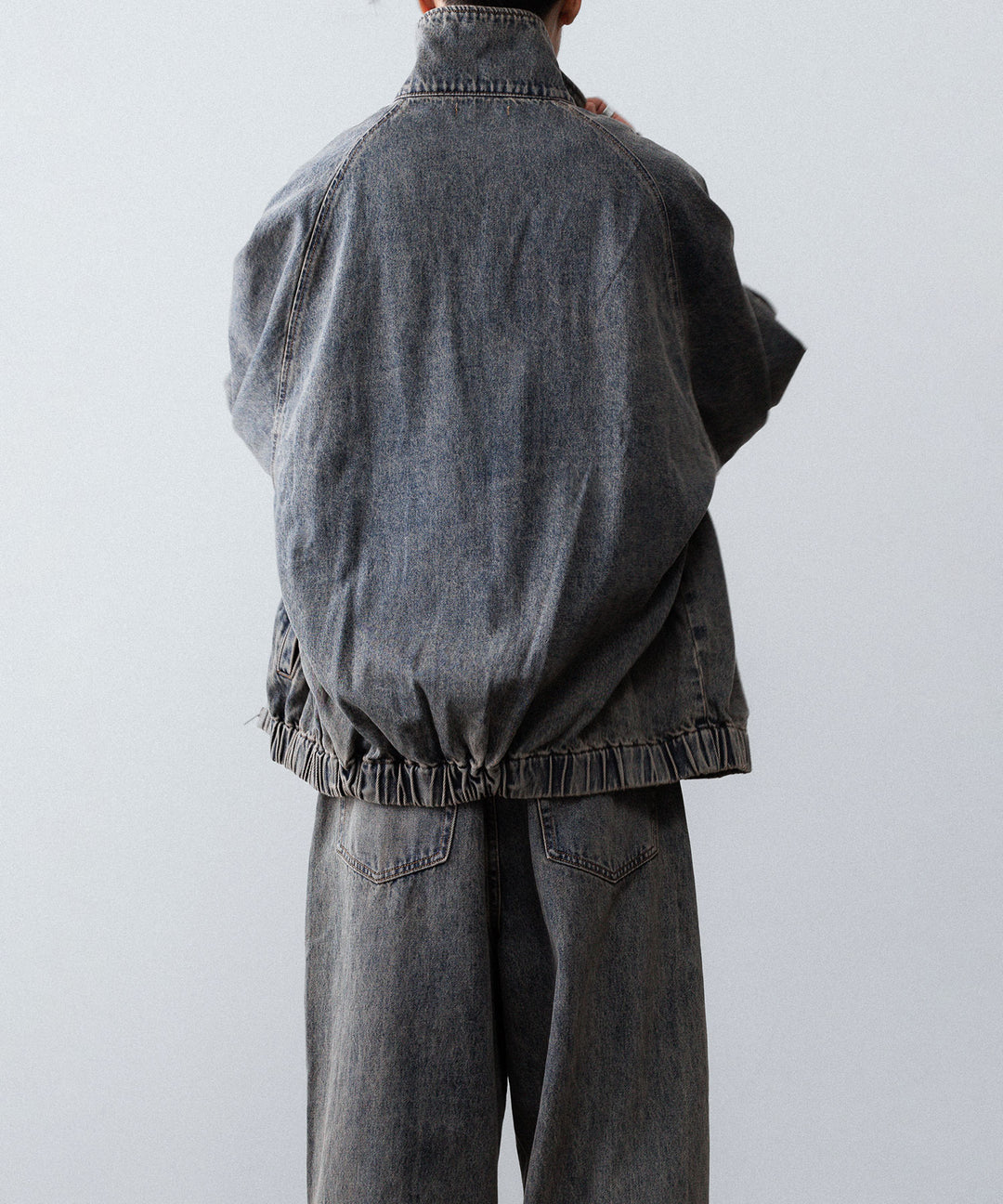 【CODA】GREY ACID WASH DENIM PRO SPORTS JACKET - GREY ACID WASH