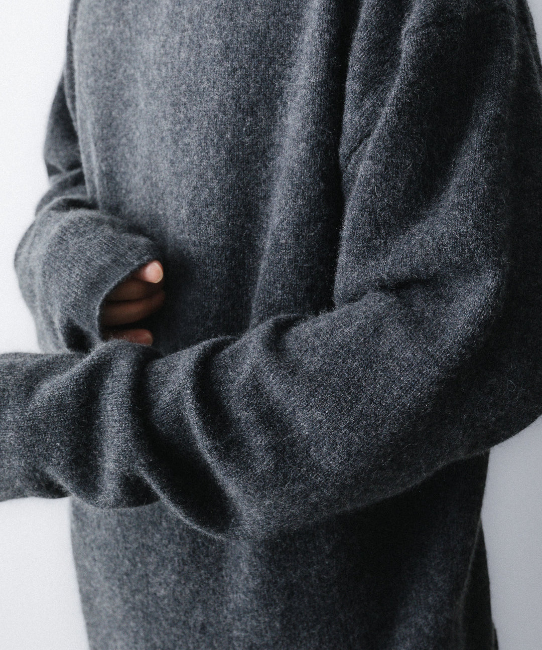 nakedgauge ネイキッドゲージのCOMFORT TOUCH DOUBLE COLLAR PULLOVERのCHARCOAL GRAY 公式通販サイトsession福岡セレクトショップ