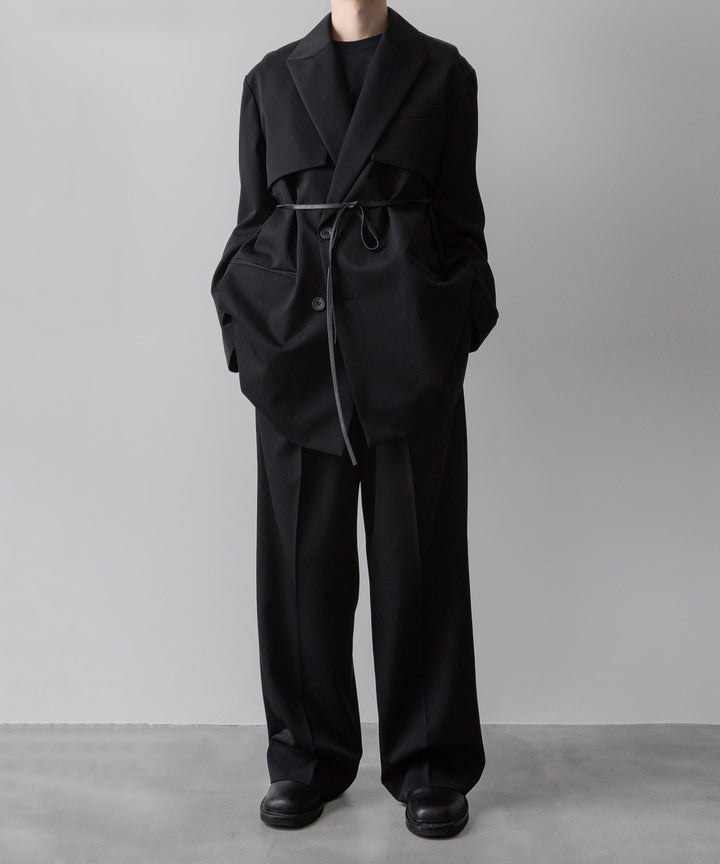ssstein(シュタイン)の24AWコレクション OVERSIZED LAPELED COMBINATION JACKET - BLACK 公式通販サイトsession福岡セレクトショップ