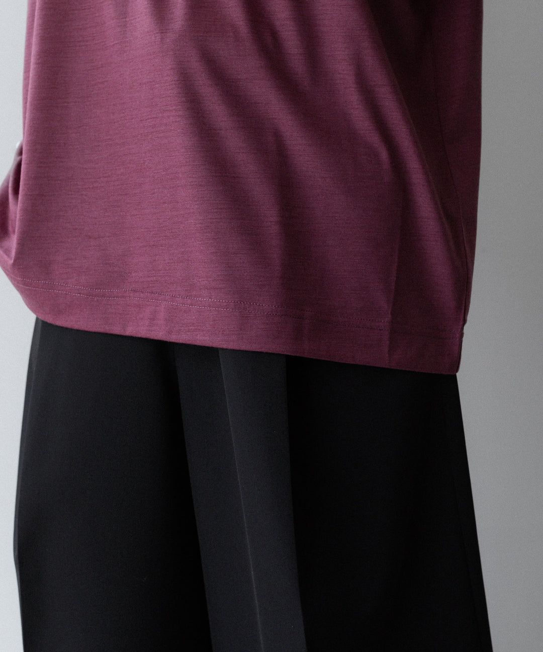 KANEMASA PHIL. カネマサフィル 36G WOOL S/S TEEのWINE RED 公式通販サイトsession福岡セレクトショップ 