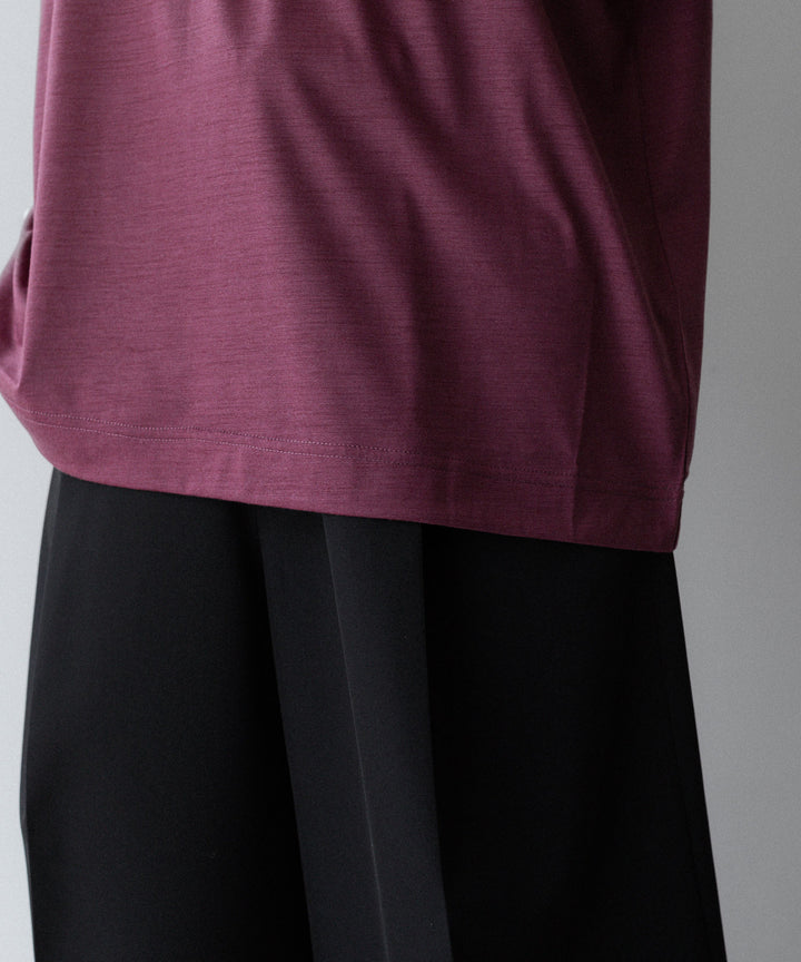 KANEMASA PHIL. カネマサフィル 36G WOOL S/S TEEのWINE RED 公式通販サイトsession福岡セレクトショップ 