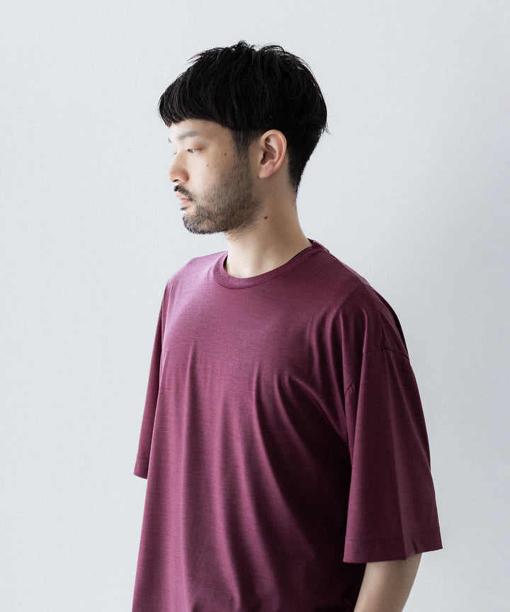 KANEMASA PHIL. カネマサフィル 36G WOOL S/S TEEのWINE RED 公式通販サイトsession福岡セレクトショップ 
