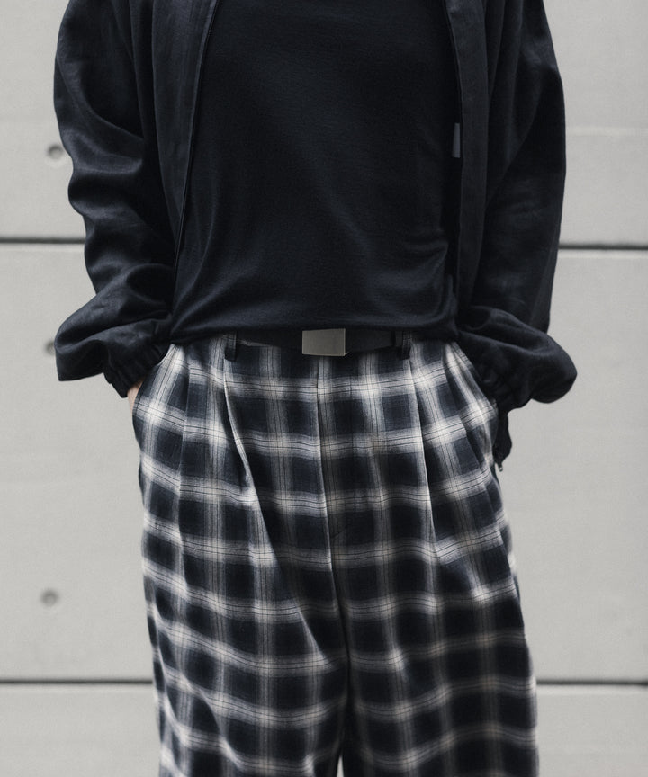 ssstein(シュタイン)のCOTTON VISCOSE WIDE EASY TROUSERS - BLACK OMBREの公式通販サイトsession福岡セレクトショップ