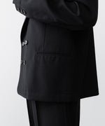 画像をギャラリービューアに読み込む, INTÉRIM インテリム MILITARY WOOL SERGE PIPING DOUBLE JACKETのBLACK公式通販サイトsession福岡セレクトショップ
