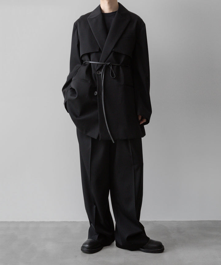 ssstein(シュタイン)の24AWコレクション OVERSIZED LAPELED COMBINATION JACKET - BLACK 公式通販サイトsession福岡セレクトショップ