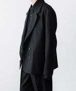 画像をギャラリービューアに読み込む, INTÉRIM インテリム MILITARY WOOL SERGE PIPING DOUBLE JACKETのBLACK公式通販サイトsession福岡セレクトショップ
