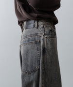 画像をギャラリービューアに読み込む, 【CODA】GREY ACID WASH EXTENDED CUT LUFT JEANS - GREY ACID WASH
