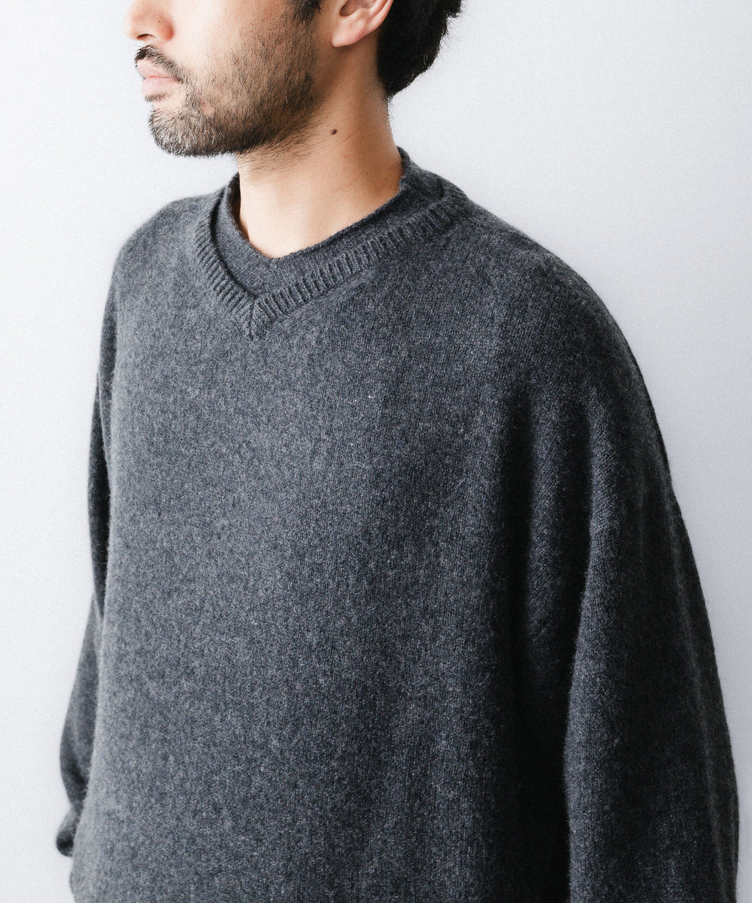 nakedgauge ネイキッドゲージのCOMFORT TOUCH DOUBLE COLLAR PULLOVERのCHARCOAL GRAY 公式通販サイトsession福岡セレクトショップ
