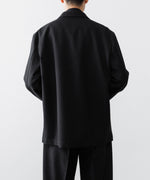 画像をギャラリービューアに読み込む, INTÉRIM インテリム MILITARY WOOL SERGE PIPING DOUBLE JACKETのBLACK公式通販サイトsession福岡セレクトショップ
