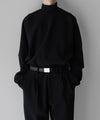 【ssstein】GRADATION PLEATS LS - BLACK