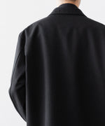 画像をギャラリービューアに読み込む, INTÉRIM インテリム MILITARY WOOL SERGE PIPING DOUBLE JACKETのBLACK公式通販サイトsession福岡セレクトショップ
