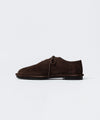 【 ATTACHMENT 】COW LEATHER SUEDE BABOUCHE - BROWN