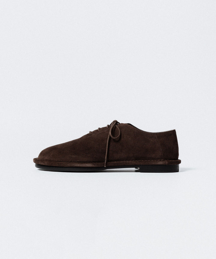 ATTACHMENT アタッチメントのCOW LEATHER SUEDE BABOUCHE - BROWNの公式通販サイトsession福岡セレクトショップ