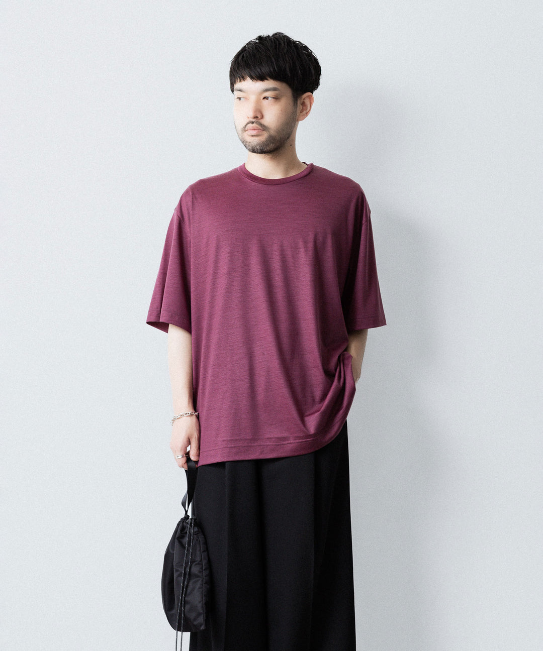 KANEMASA PHIL. カネマサフィル 36G WOOL S/S TEEのWINE RED 公式通販サイトsession福岡セレクトショップ 