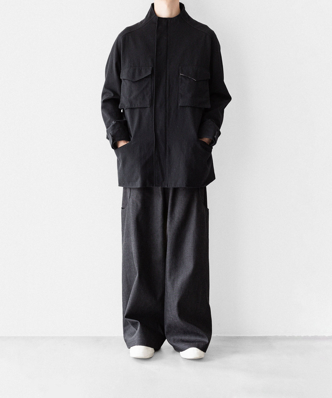 OPPOSE DUALITY オポーズデュアリティの6 POCKET SUB ONG DENIM TROUSERSのBLACK GRAY公式通販サイトsession福岡セレクトショップ