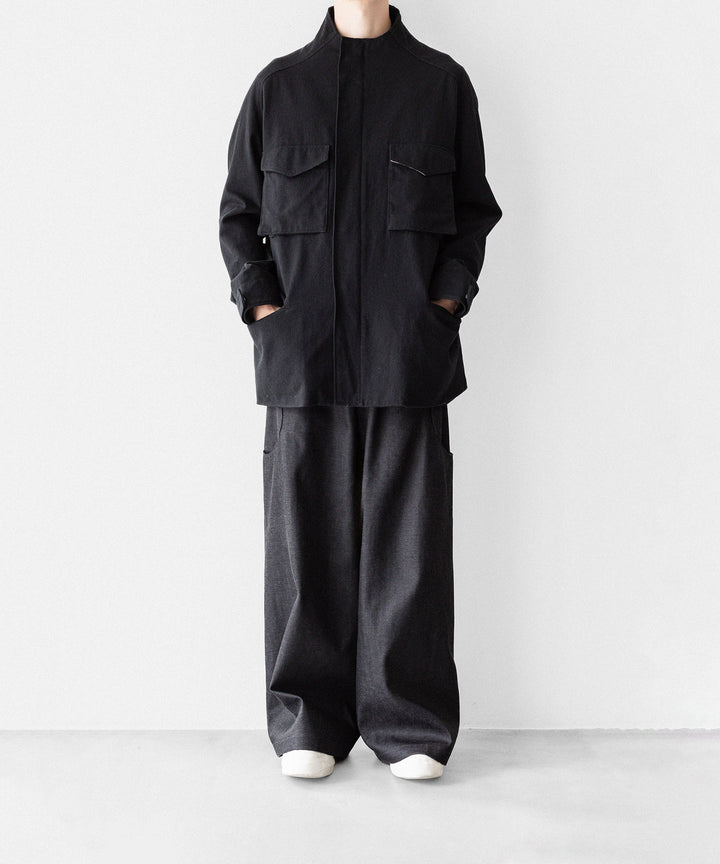OPPOSE DUALITY オポーズデュアリティの6 POCKET SUB ONG DENIM TROUSERSのBLACK GRAY公式通販サイトsession福岡セレクトショップ