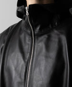 画像をギャラリービューアに読み込む, ssstein(シュタイン)のLEATHER HOODED SHORT JACKET - BLACKの公式通販サイトsession福岡セレクトショップ
