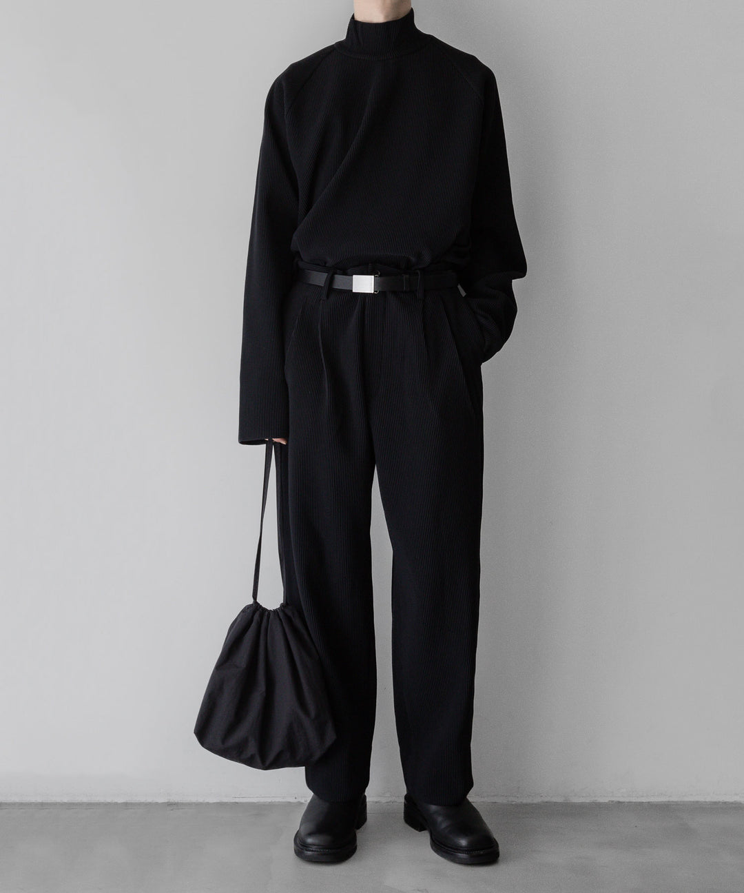 【stein】ssstein シュタインのGRADATION PLEATS LSのBLACK　 公式通販サイトsession福岡セレクトショップ